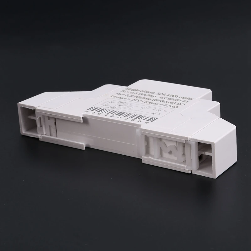 220V Single Phase Din Rail LCD Digital Display Electricity Power Consumption Energy Watt Meter Wattmeter Kwh 5-32A