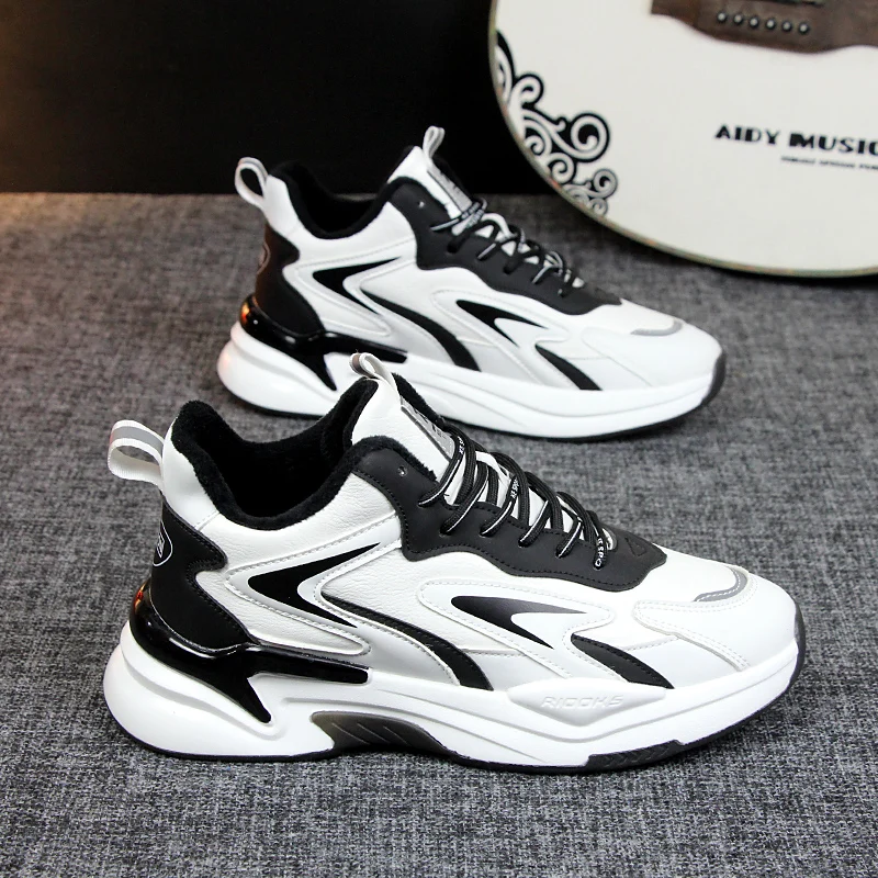 

Men's Sneakers Men's shoes spring of the new shoes of 2022 add flocking hot style men leisure shoes winter sports platform