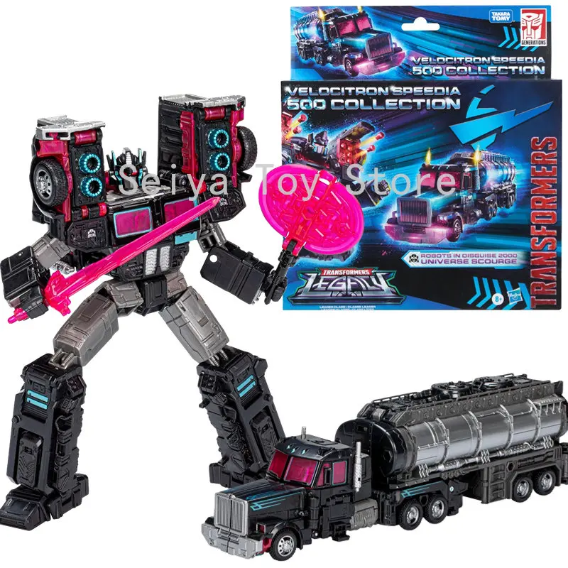 

Original Hasbro Transformation Toys Legacy Scourge Velocitron Speedia 500 Collection Leader 19cm Action Figure Boy Gift In Stock
