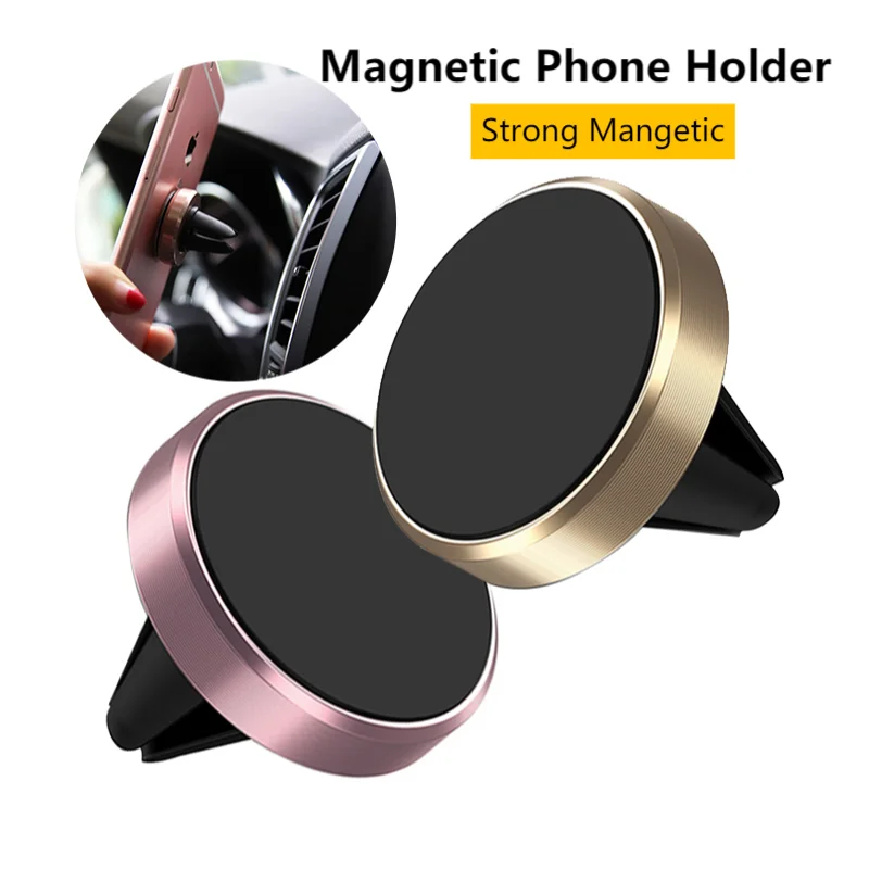 

Magnetic Car Phone Holder Magnet Stand Mount Air Vent Clip Phone Bracket Car Cell Holder Mobile Support For iPhone 13 12 Xiaomi