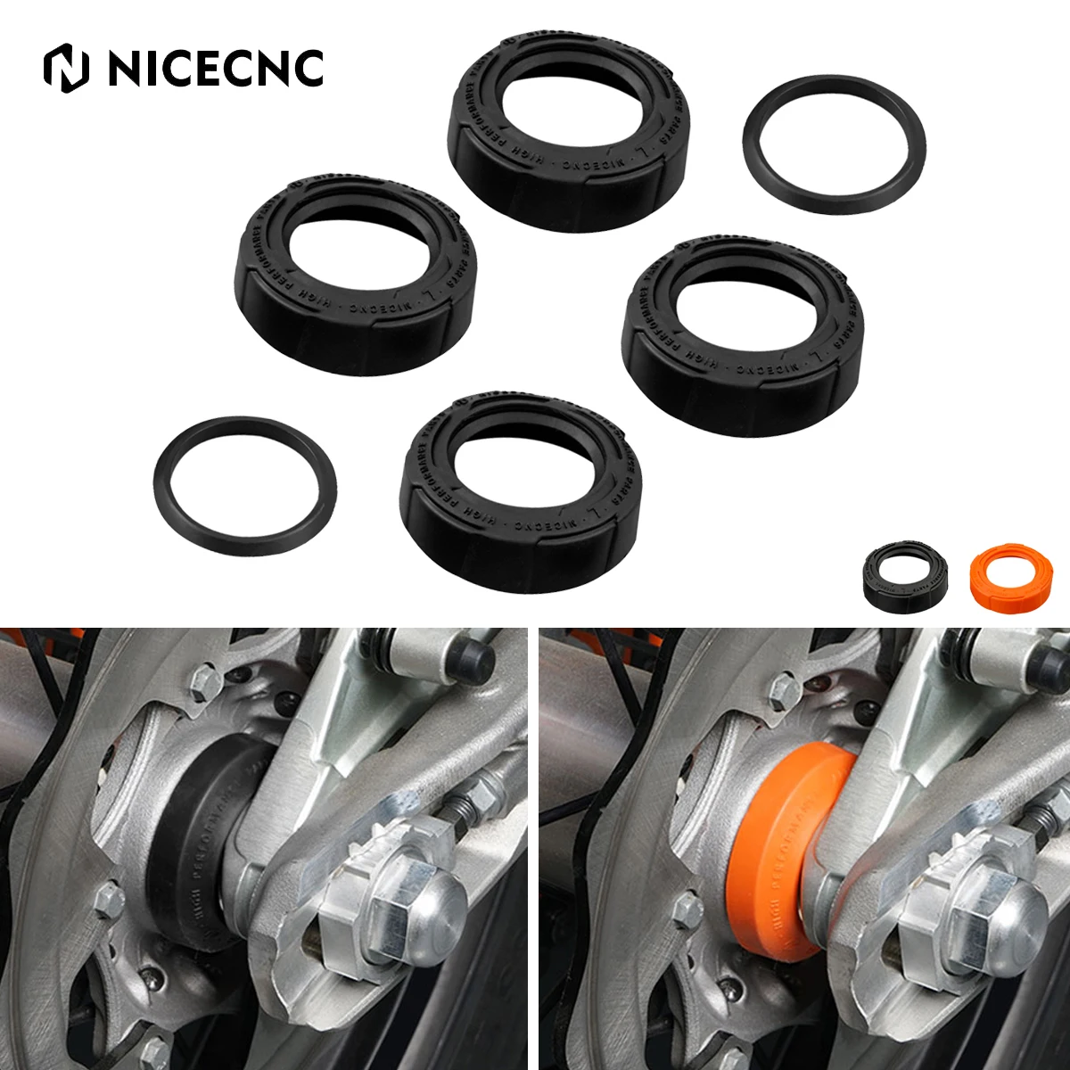 

NiceCNC Front Rear Wheel Spacer Bearing Protector Guard For Husqvarna TE FE 125 150 200 250 300 350 400 450 501 2014-2023 2022