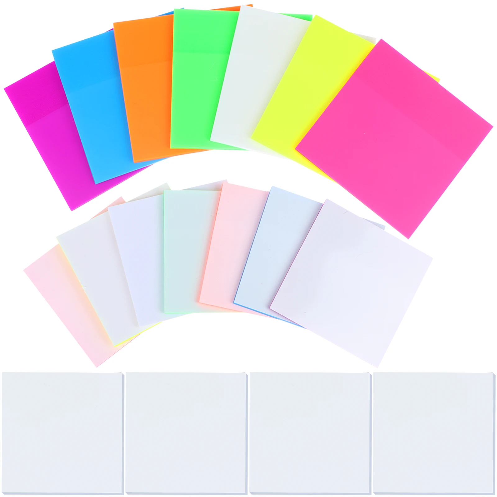 

Haiabei 900 Sheets Transparent Sticky Notes Clear Sticky Notes Self-Sticky Annot