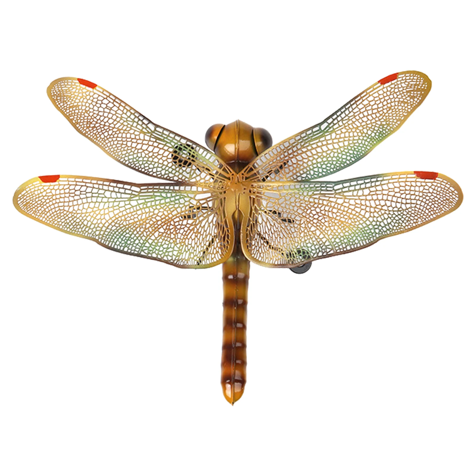 

Изысканный металлический садовый Настенный декор со стрекозой наружный забор скульптура искусство Подвеска для фотографий