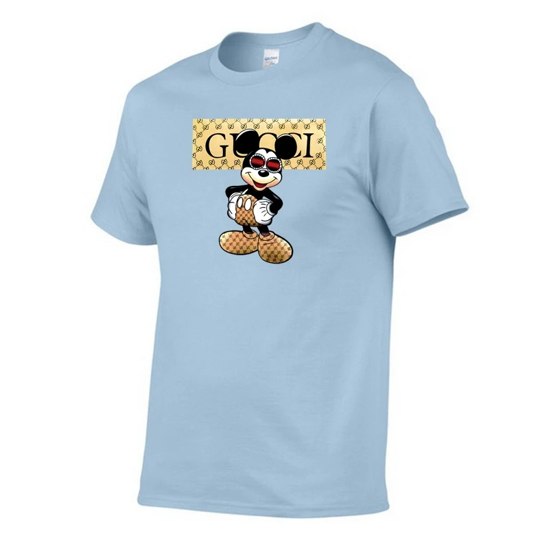 Fashion New Men's Women's Cute Cartoon T Shirts Street Hip Hop Colors Oversized Printed Short Sleeves Boys Girls Sports Tops |