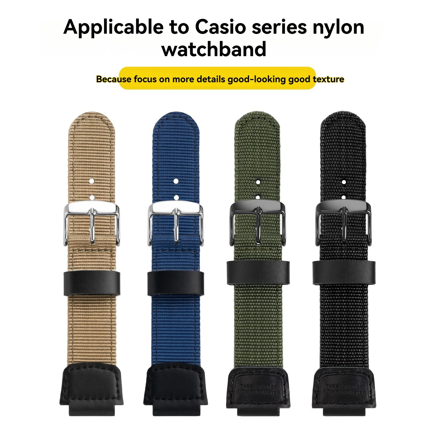 Фото Сменный нейлоновый холщовый ремешок для Casio DW-9052 DW-9050 DW-9051 9000 DW-6900, дышащий водонепроницаемый спортивный ремешок для преобразования №2