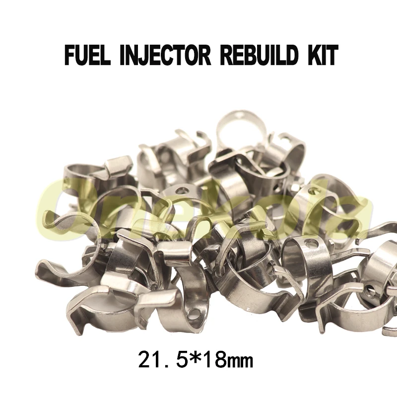 

500pieces EA888 Fuel Injector Nozzle Seal Repair Kit For VW Audi Fuel injector 21.5*18mm Rail fixing clip 06H998907A