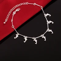 dolphin bracelet for women 925 stamp silver color bracelets on hand korean jewelry dropshipping 2022 best selling products