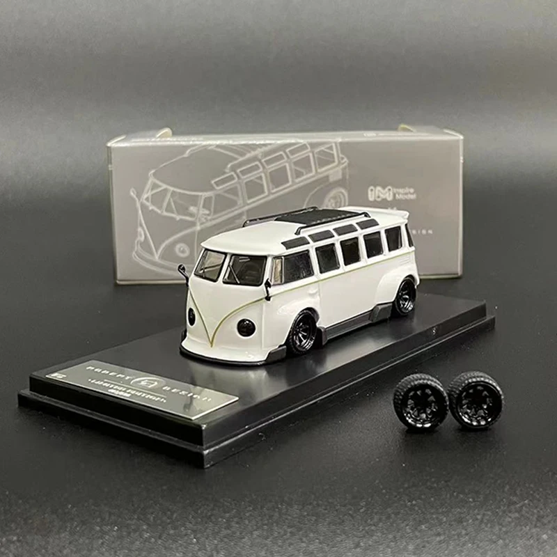 Inspire 1:64 Model Car T1 Bus Alloy Die-cast Vehicle Display Collection - White