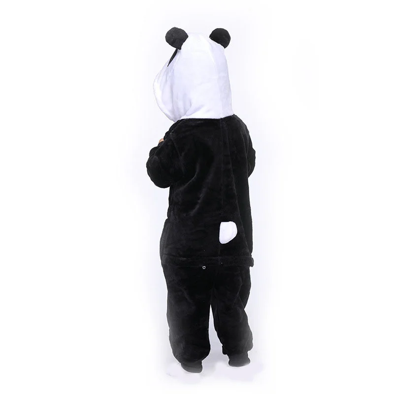 Family Kigurumi Pajamas Black Panda Animal Onesie Cosplay Costume Pajamas For Babies Kids and Adults