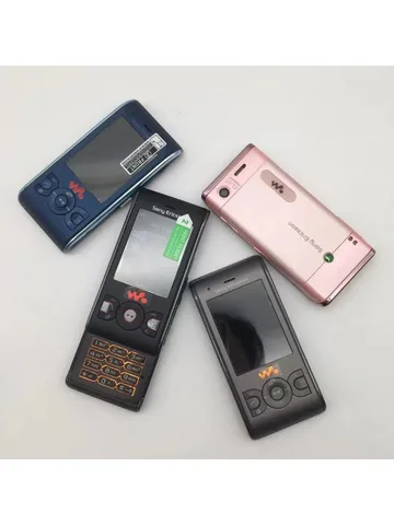 Оригинальный Sony Ericsson W595 разблокированный 2,2 дюйма 3,15 МП сотовый телефон FM-радио камера хорошего качества мобильный телефон