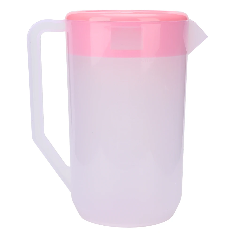 

4000ml Large Capacity Non Toxic Plastic Cold Kettle Water Bottle (Transparent Pink Cover)
