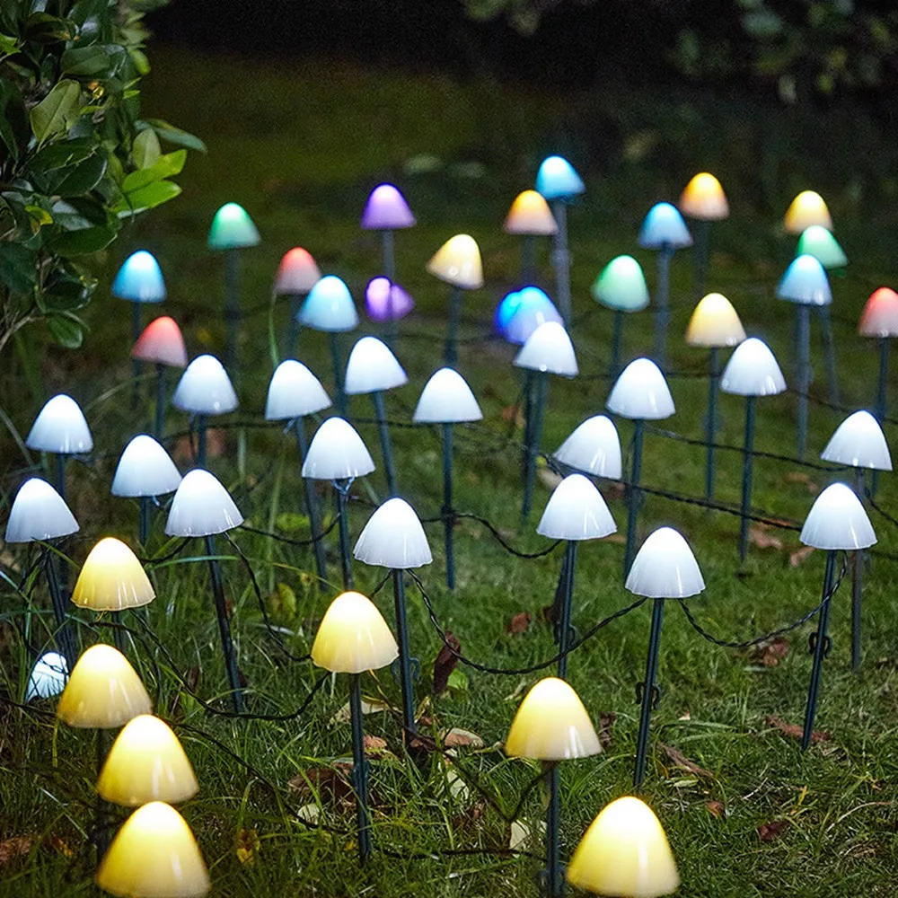 

LED Solar String Light Mushroom Lights IP65 Outdoor Waterproof Garland Garden Patio Decor Outdoor Fairy Light