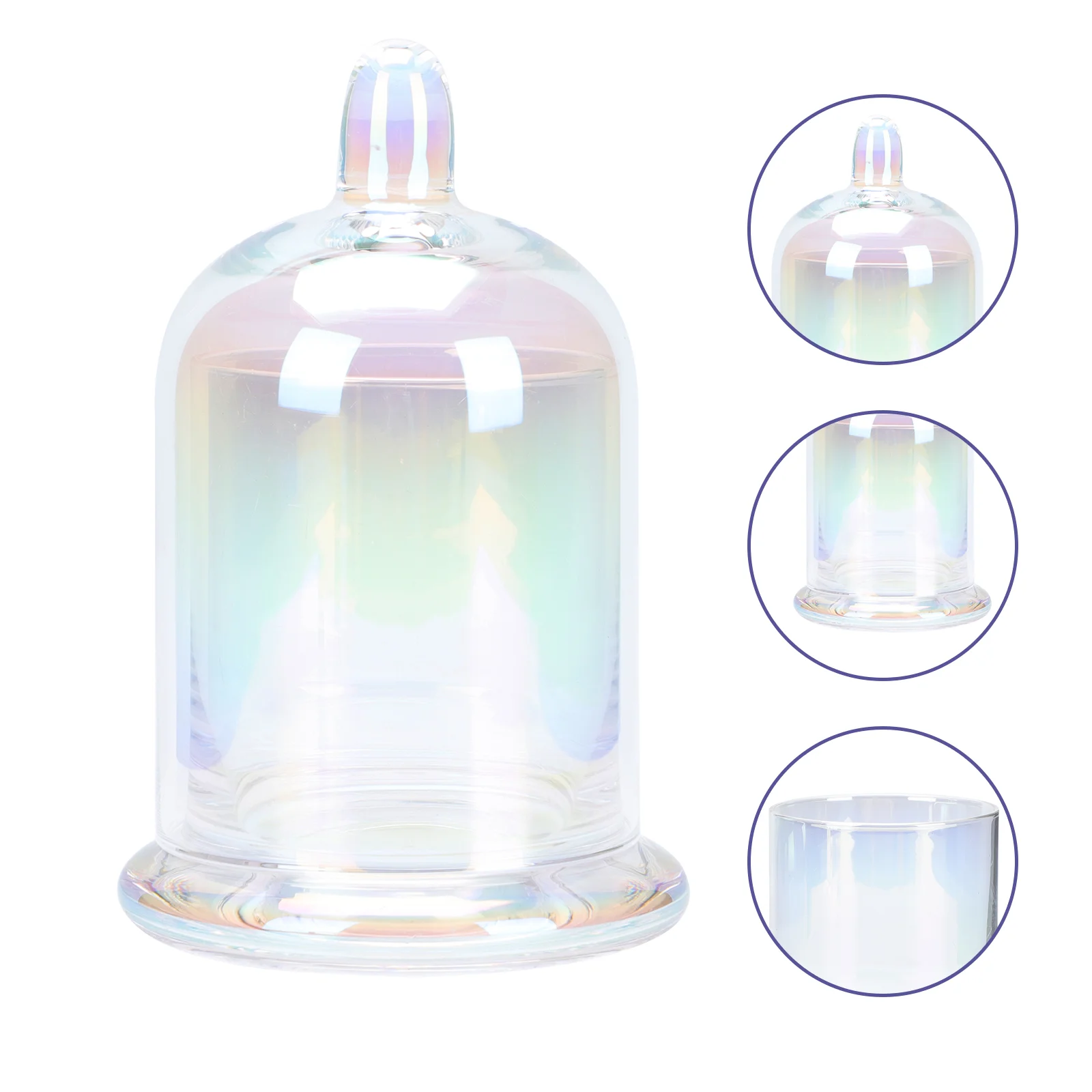 

Glass Domecover Cloche Cake Wax Display Bell Clear Candlestick Bottle Jar Stand Cheese Holdercandleholders Vase Wedding Flower