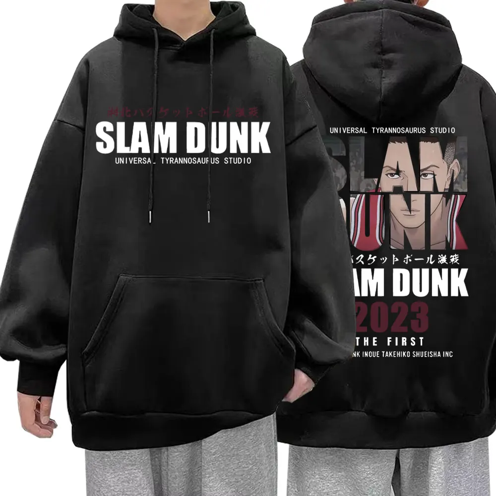 

Толстовка с рисунком аниме Slam Dunk Graphic, спортивный пуловер с капюшоном Ryota Miyagi Hisashi Mitsui, модная Свободная Толстовка большого размера на осень и...