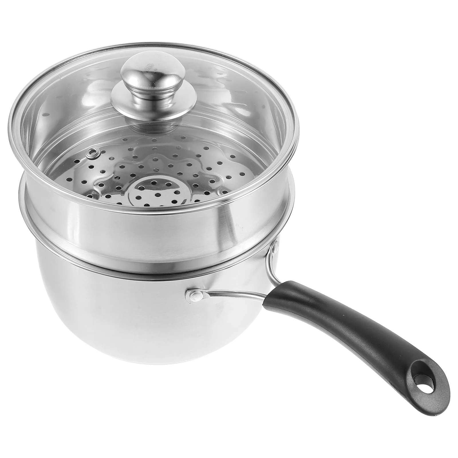 

Stainless Steel Milk Pot Cover Complementary Food Sauce Pan Cooking Saucepan 410 Soup Lid