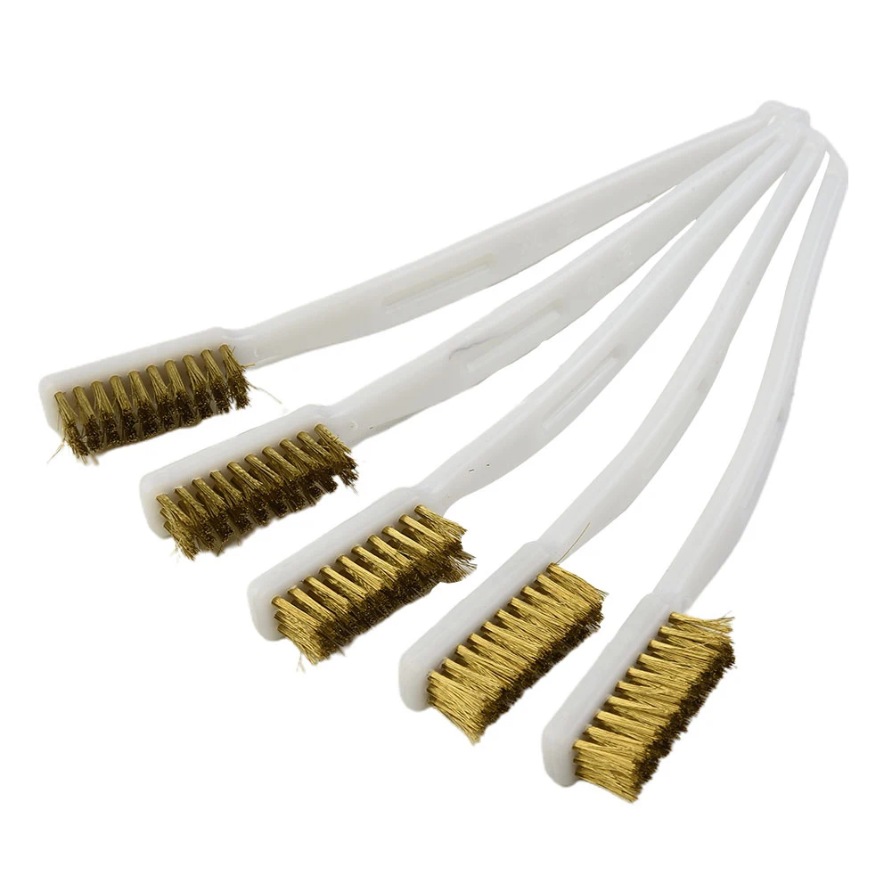 

Mini Wire Brush Stainless Steel Wire Brush Kitchen Stove Cleaning Gap Brush Nylon Cleaning Polishing Metal Rust Removal Brushes