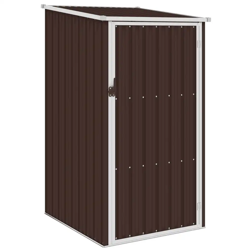 

Garden Storage Sheds, Galvanised Steel Outdoor Tool Shed, Patio Decoration, Brown 87x98x159 cm
