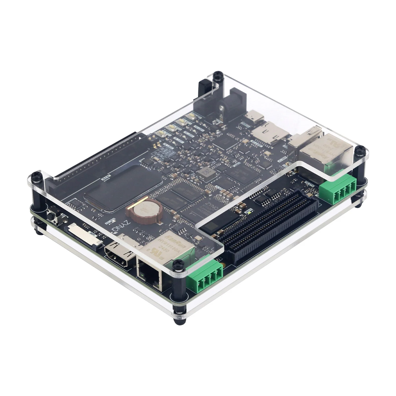 Фото Плата разработки HamGeek RK-ZYNQ7020-F ZYNQ7020 для FPGA FMC с 40-контактным интерфейсом ввода/вывода, поддержка дополнительной карты AD9361 №3