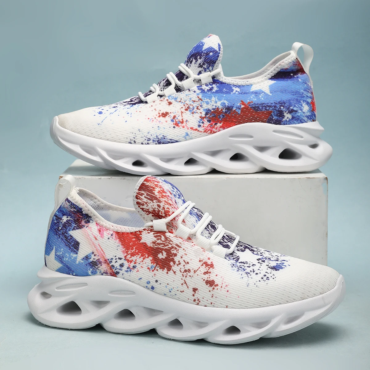 Женская Повседневная Спортивная Обувь Лето 2024 Вулканизированная На Шнуровке