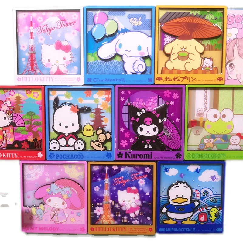 

Kawaii Sanrio Hellokittys Mymelody Cinnamoroll Kuromi Cartoon Anime Fridge Magnets Travel Souvenirs Fridge Magnets Holiday Gifts