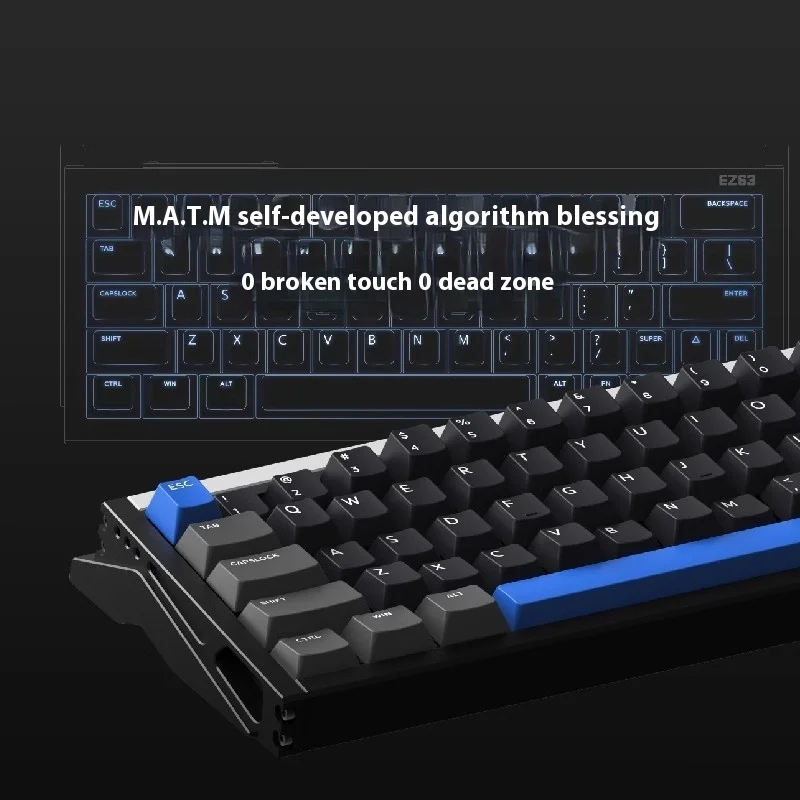 2024 НОВЫЙ оригинальный IQUNIX EZ63 EZ60 Клавиатура с магнитным переключателем Проводная
