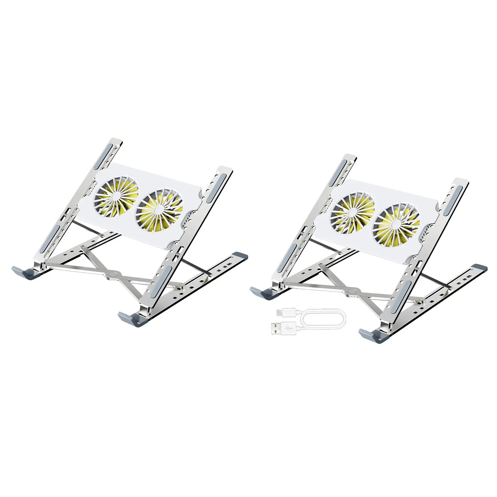 

Foldable Laptop Cooling Pad Stand Lightweight Adjustable Computer Riser for Table