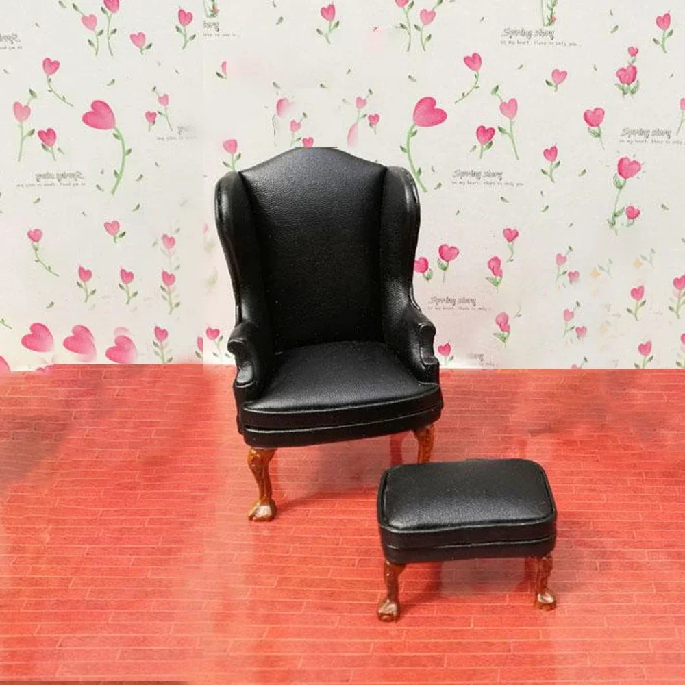 Бутик 1:12 Кукольный домик Мини-мебель Модель Подарок Одиночный двойной кожаный