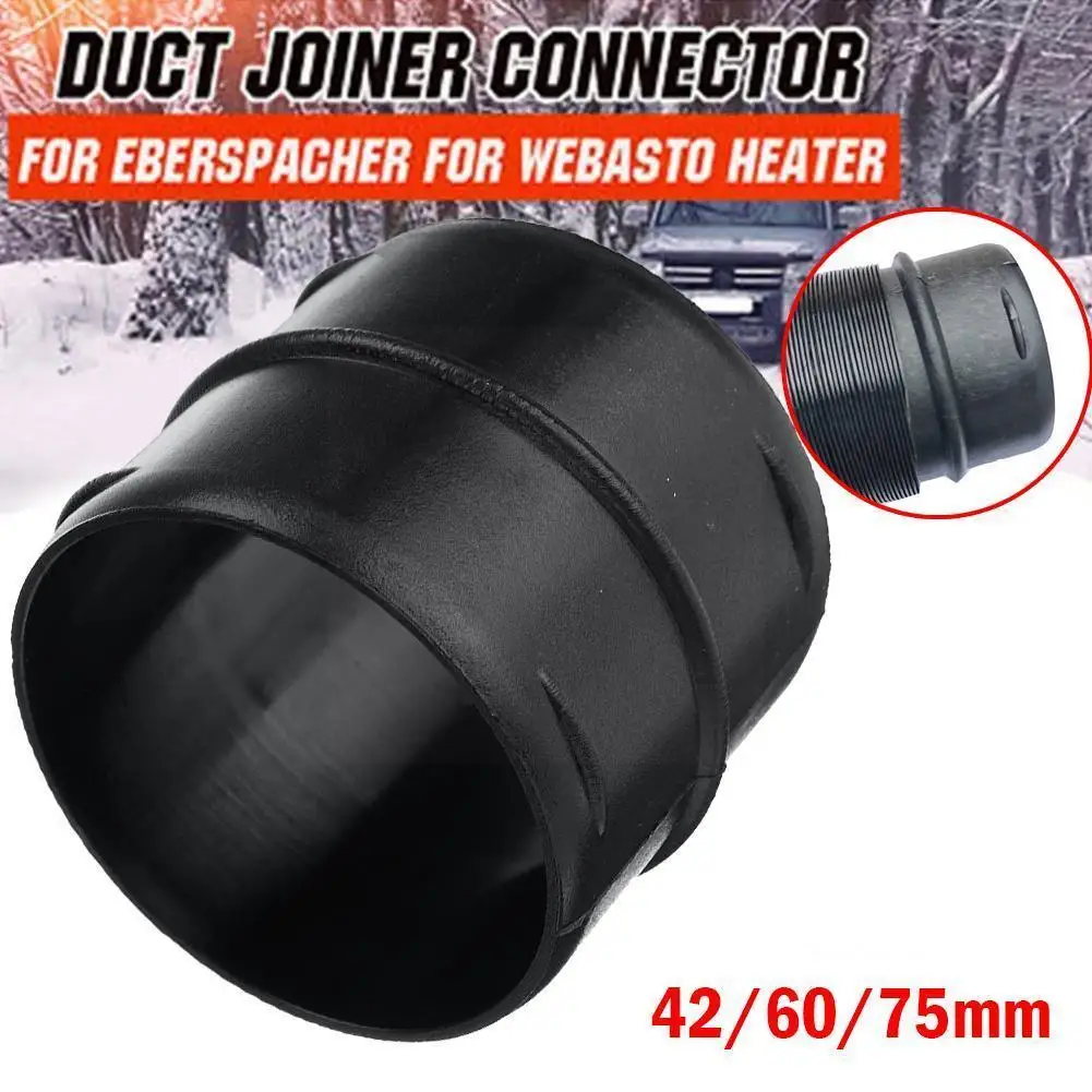 

42mm 60mm 75mm Car Heater Duct Joiner Pipe Air Parking Heater Hose Line Connector For Webasto Eberspacher Ducting Connect I1A0