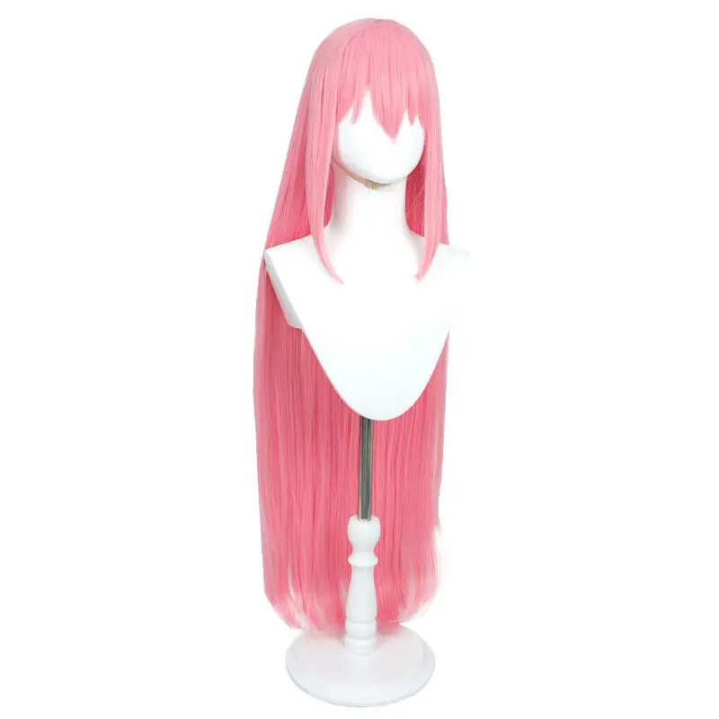 Megurine Luka Косплей Парики 100 см Женские Длинные Прямые Розовые Парик Синтетические