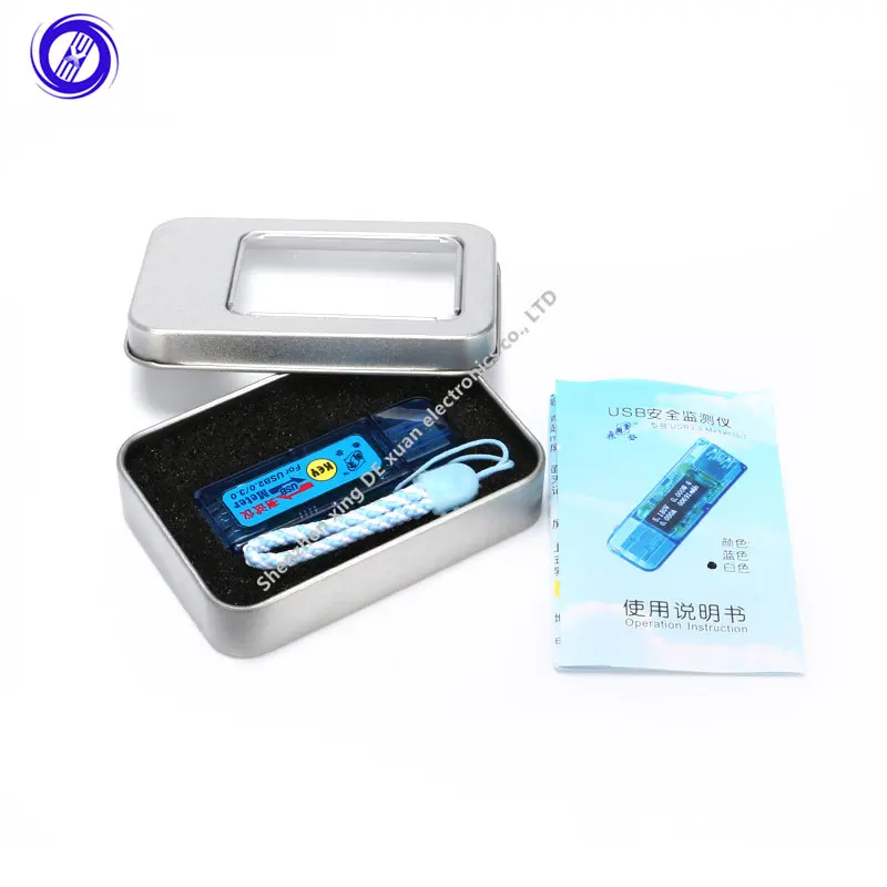 

White USB 3.0 Version Oled Display Screen Usb Meter Detector Voltmeter Ammeter Power Capacity Current Voltage Tester