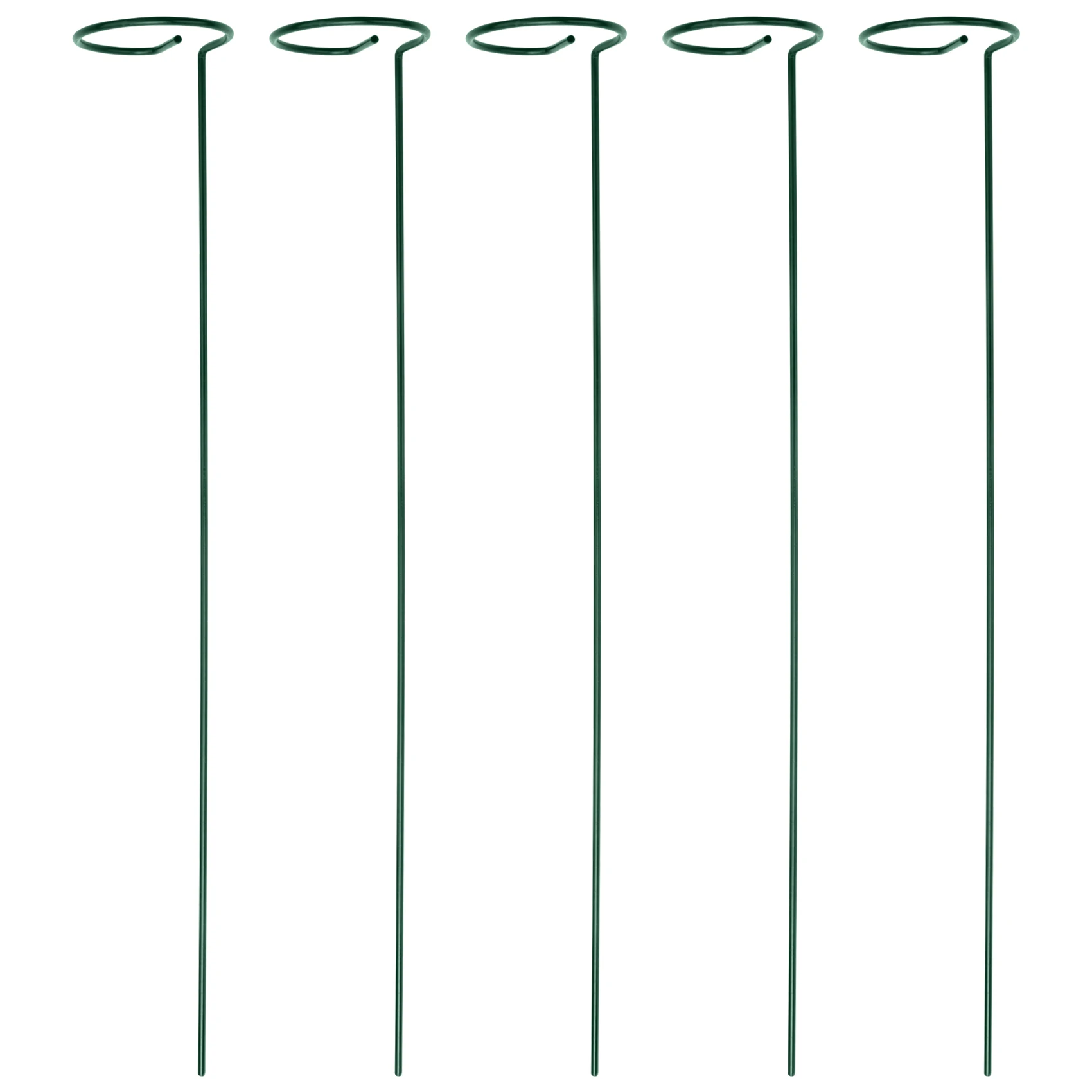 

5 Pack Garden Plant Support Stakes Single Stem Support Stake Plant Cage Support Rings Flowers Stem Upright Plant Growing