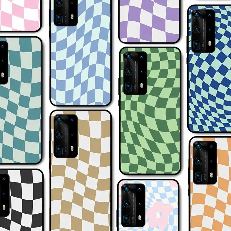 

checkerboard funny Phone Case for Huawei P30 40 20 10 8 9 lite pro plus Psmart2019