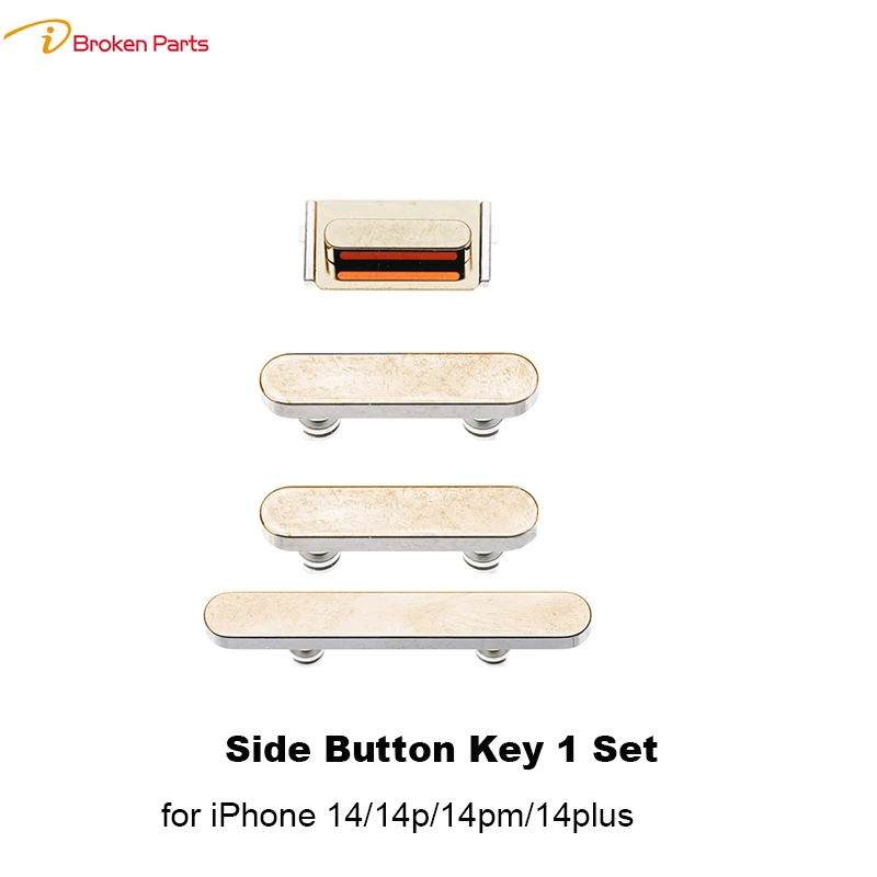 

1 Set Power on / off Volume Mute Switch Side Button Buttons Key Keys Repair Replacement for iPhone 14 14pro 14plus plus pro max