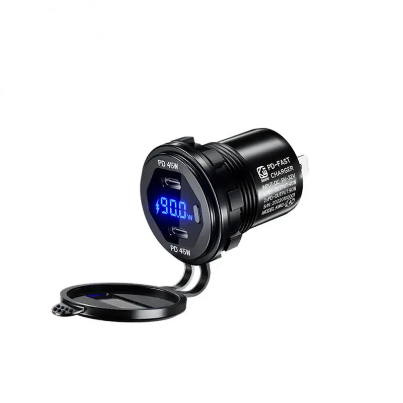 

Color Display Fast Charging Multifunctional Universal Dual-port Pd Charger Practical Support Fast Charging Refit Usb Car Charger