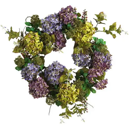 

Mixed Hydrangea Wreath