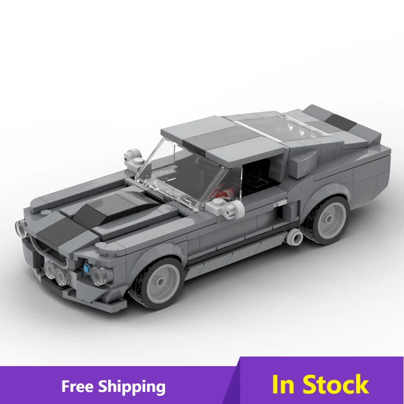 

MOC Classic 1967 SUV Eleanored Mustanged High-tech Car Building Blocks Racing Bricks Kids Toys Men's Hobby Collection Works