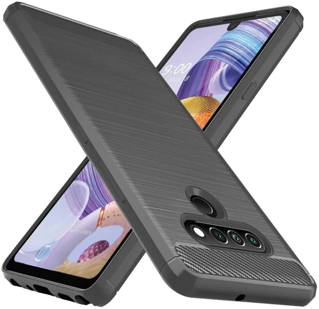 

LG Stylo 4/5/6/7 4G 5G Case,Shockproof Flexible TPU Rubber Protective Cell Phone Cover for LG Q6 Q7 Q8 Q60 Q70 Q92 Velvet K50