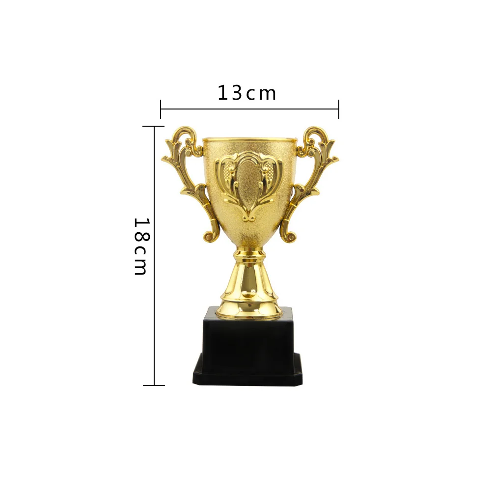 

2 Pcs Children's Plastic Trophy Prize Cups Trophies Tennis Toy Models Party Celebration Reward Award