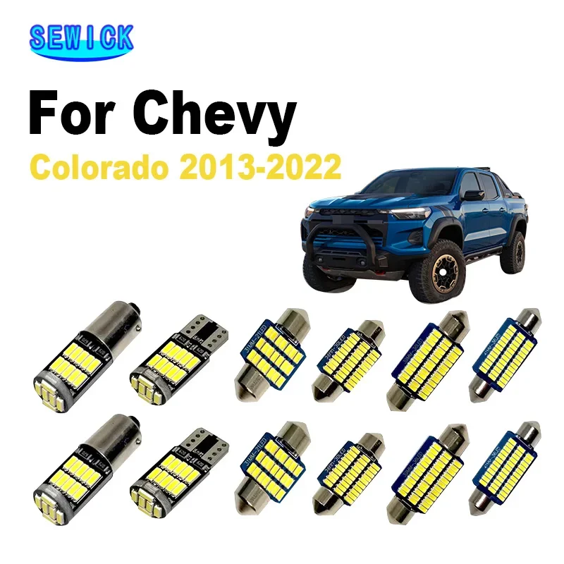 15 шт. автомобильная лампа Canbus для Chevrolet Chevy Колорадо 2013-2016 2017 2018 2019 2020 2021 2022