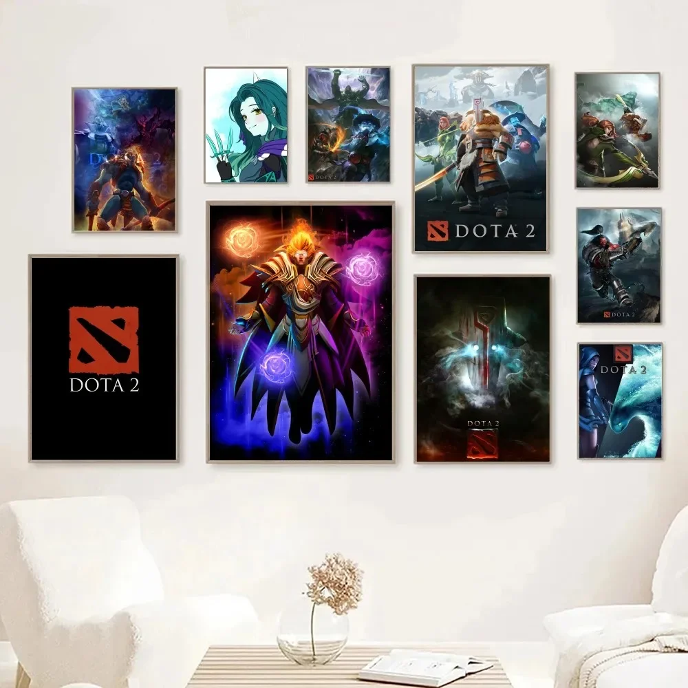 1 шт. Dota 2 наклейки-постеры для игр домашний декор искусство детской цифровой