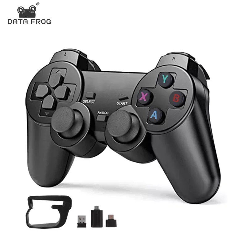 

Data Frog Dual 2.4G Wireless Game Controller For Android Smart Phone Joystick Gamepad For PC Dual Controller