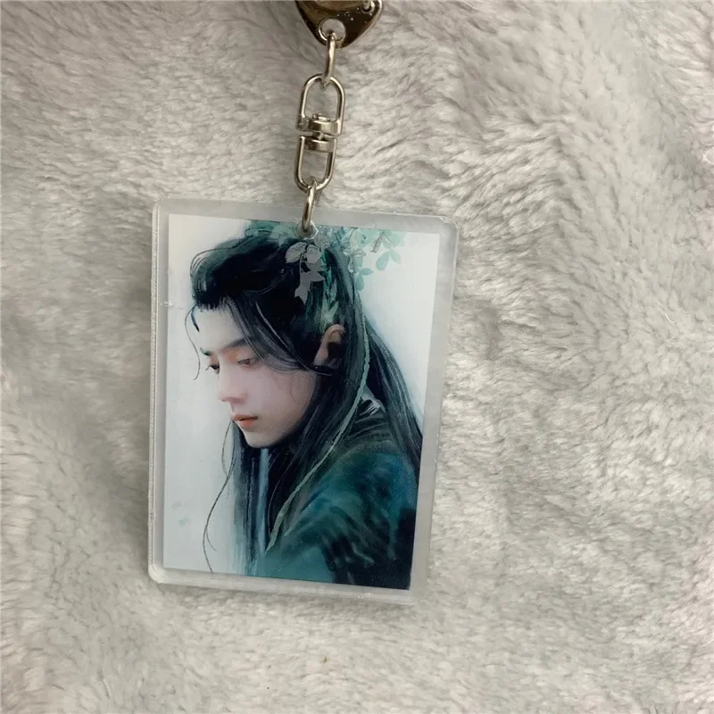 Аниме брелок Xiao Zhan акриловый ремешок фигурка подвесные аксессуары 6 см