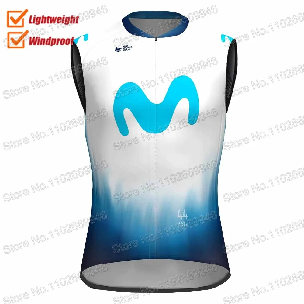 

Team M 2023 Cycling Vest TDF Windproof Lightweight France Pro Team Wind Vest Road Cycling Jersey Sleeveless Gilet
