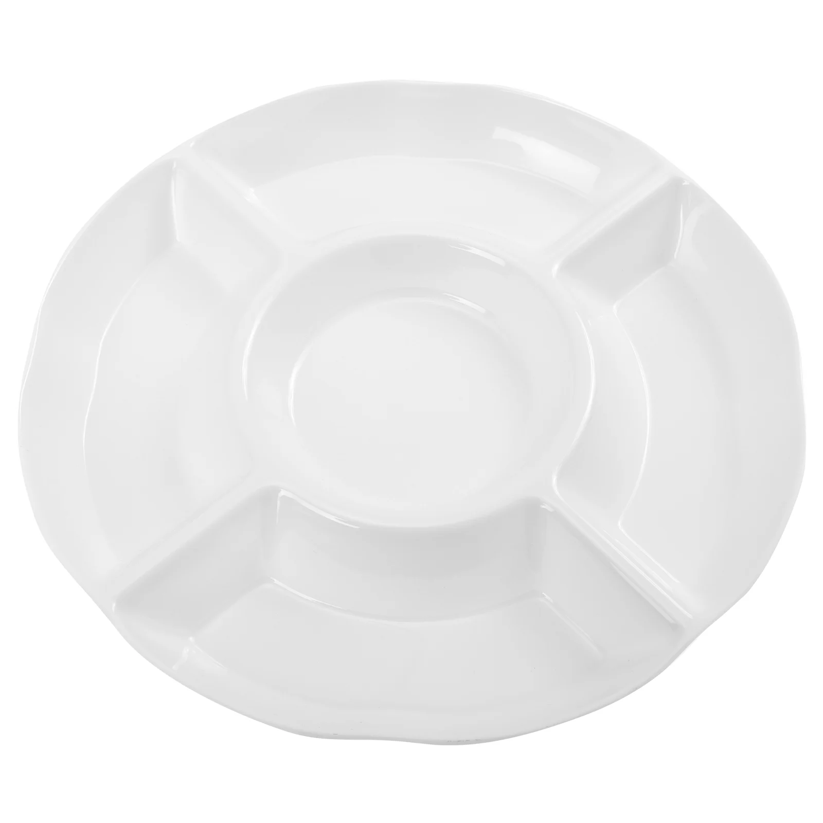 

Изысканная тарелка из меламина с пятью отделениями для завтрака, 1 шт.