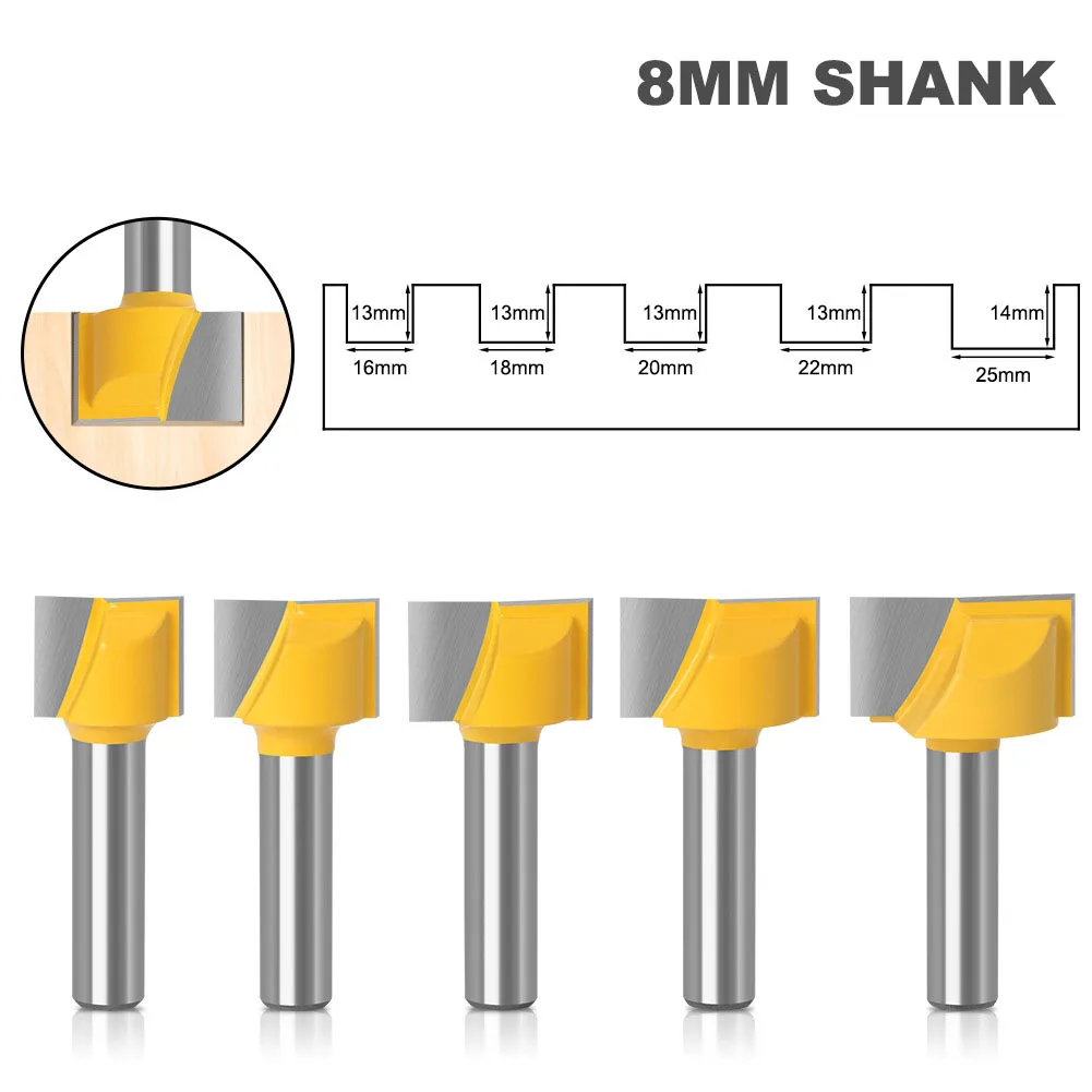 

8-handle Bottom-cleaning Knife Slotting Knife Trimming Machine Woodworking Milling Cutter Bottom-cleaning Knife slotting Flat-Bo