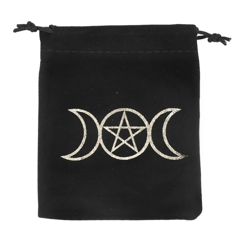 

Flannel Gift Bag Cloth Tarot Storage Bag Tarot Box Dvination Utensil Drawstring Board Game Bag