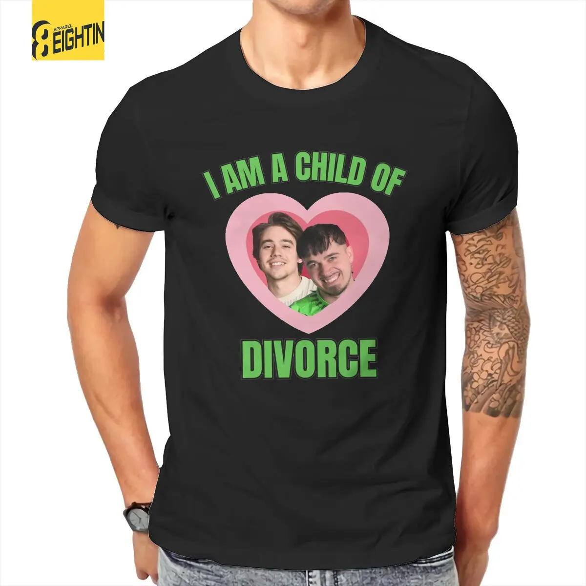 

Kaarija Bojan Joker Out Eurovision Men T Shirt I Am A Child Of Divorce Tee Shirt Short Sleeve Round Collar T-Shirts Clothes