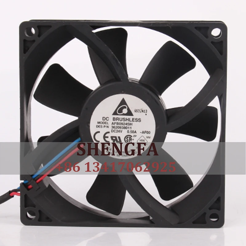 Delta AFB0924SH чехол вентилятор 12 В 48 В постоянного тока 24 В 9025 а ECAC 90x90x25 9 см конверсионный большой объемный Вентилятор охлаждения с двумя шарикоподшипниками