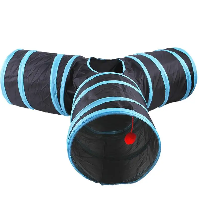 

Cat Toy Tunnel Nest Indoor Cat Tunnel Toy Folded Tunnel Cat Toys Interactive Pet Adventure Tunnel Toy Cat Donut Tunnel For