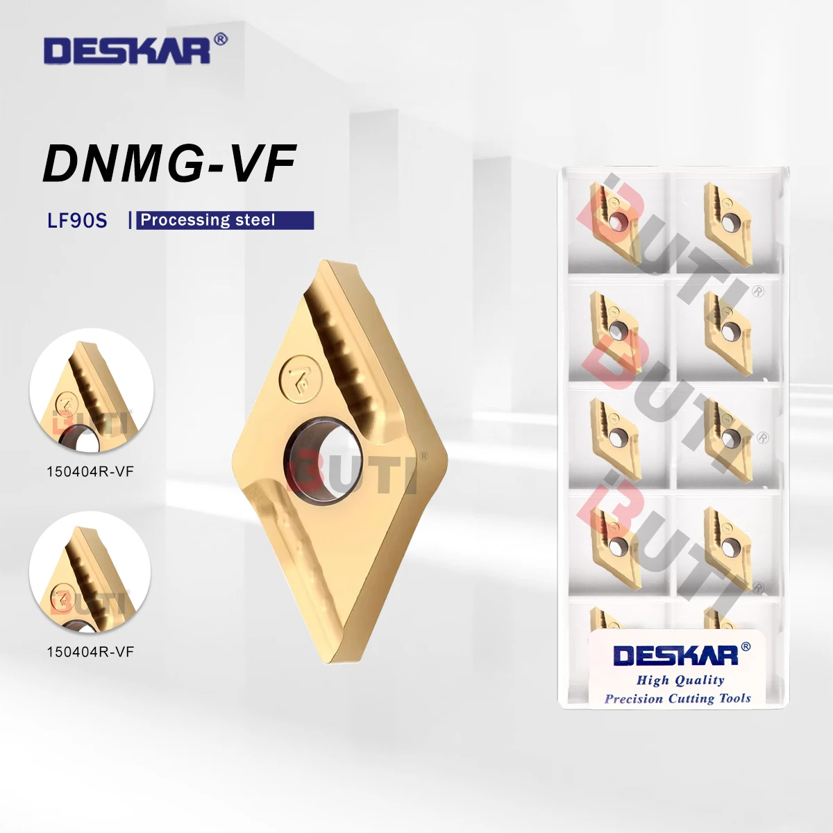 DESKAR 100% оригинал DNMG 150404 R-VF LF90S Металлокерамическое лезвие Токарные станки с ЧПУ Инструменты для обработки Износостойкие материалы из стали